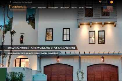 Copper Gas Electric Lanterns Flambeaux Lighting New Orleans